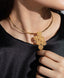 Aretes y choker filigrana 010
