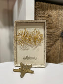 Aretes flor en líneas