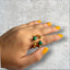 ANILLO DOBLE ESMERALDA RE F04066