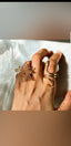 Anillo flor hilos