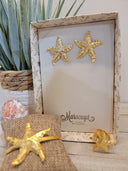 Aretes, brazalete y anillo-Estrellas de Mar