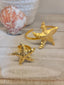 Aretes, brazalete y anillo-Estrellas de Mar