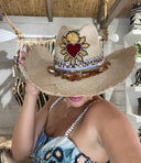 Sombrero amor paja